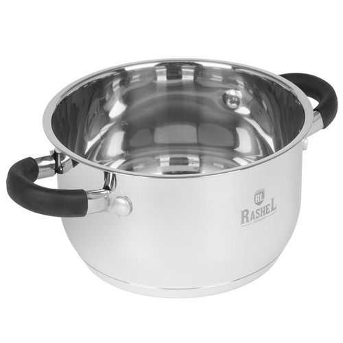 Купить Кастрюля Rashel Комфорт R-190к 1.9 л 16 см серебристый  9320934. Характеристики, отзывы и цены в Донецке