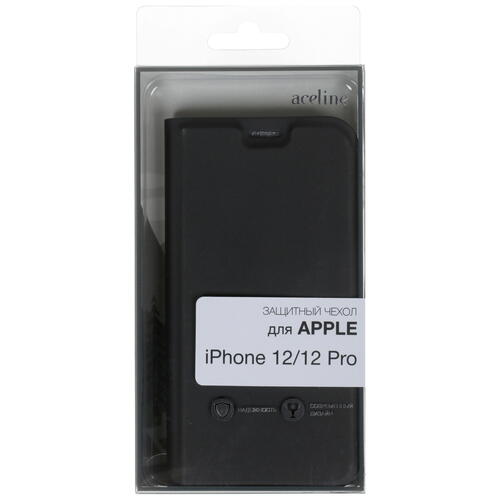 Купить Чехол-книжка  Aceline Kors для Apple iPhone 12/ 12 Pro черный  4722755. Характеристики, отзывы и цены в Донецке