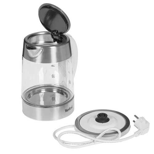 Купить Электрочайник Tefal KI772138 серебристый  9225083. Характеристики, отзывы и цены в Донецке