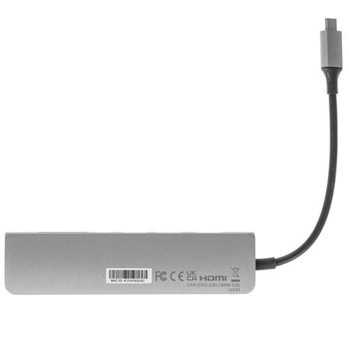 Купить Док-станция Satechi Type-C Slim Multiport with Ethernet Adapter серый  9073308. Характеристики, отзывы и цены в Донецке