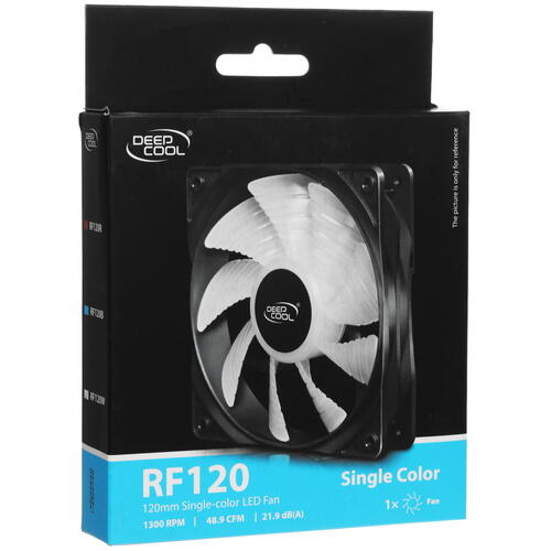 Купить Вентилятор DEEPCOOL RF120W [DP-FLED-RF120-WH]  1352803. Характеристики, отзывы и цены в Донецке