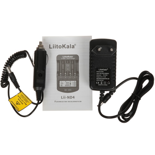 Купить Зарядное устройство LiitoKala Lii-ND4 EU+carcable  9212387. Характеристики, отзывы и цены в Донецке