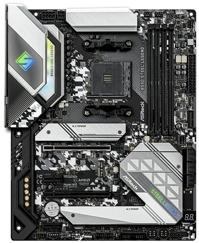 Купить Материнская плата ASRock B550 Steel Legend  1663303. Характеристики, отзывы и цены в Донецке