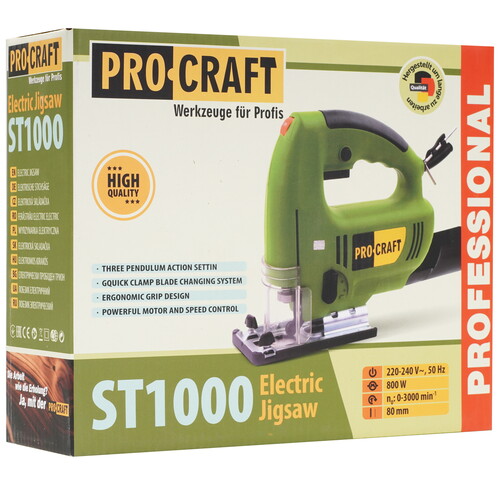 Купить Электрический лобзик PROCRAFT ST1000  9277869. Характеристики, отзывы и цены в Донецке