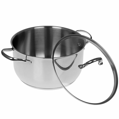 Купить Кастрюля Aceline Crystal A3CA451 4.5 л 22 см серебристый  4744792. Характеристики, отзывы и цены в Донецке