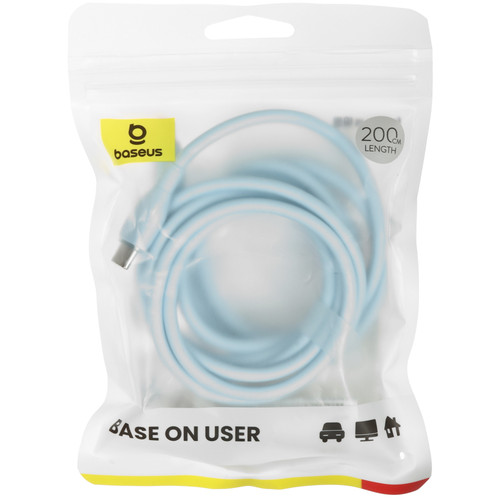 Купить Кабель Baseus USB Type-C - USB Type-C голубой  9260761. Характеристики, отзывы и цены в Донецке