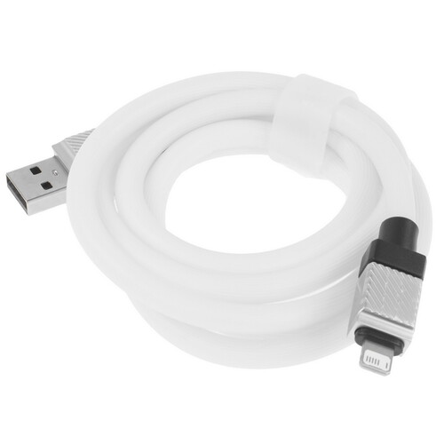 Купить Кабель круглый Baseus Lightning 8-pin - USB 2.0 Type-A белый 1 м  9167158. Характеристики, отзывы и цены в Донецке