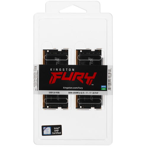 Купить Оперативная память SODIMM Kingston FURY Impact [KF426S15IB1K2/32] 32 ГБ  5072393. Характеристики, отзывы и цены в Донецке