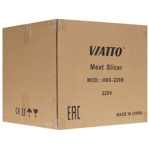 Купить Ломтерезка Viatto HBS-220B серебристый  9076799. Характеристики, отзывы и цены в Донецке