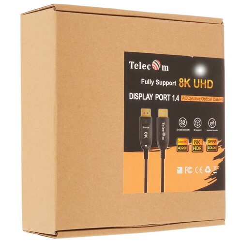 Купить Кабель однонаправленный Telecom DisplayPort - DisplayPort, 50 м  5471599. Характеристики, отзывы и цены в Донецке