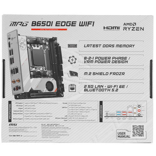 Купить Материнская плата MSI MPG B650I EDGE WIFI  5079570. Характеристики, отзывы и цены в Донецке