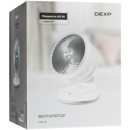 Купить Вентилятор DEXP FSH-M  белый  9048367. Характеристики, отзывы и цены в Донецке