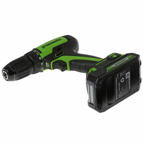 Купить Дрель-шуруповерт GreenWorks GD24DD35K2 24V  5346968. Характеристики, отзывы и цены в Донецке