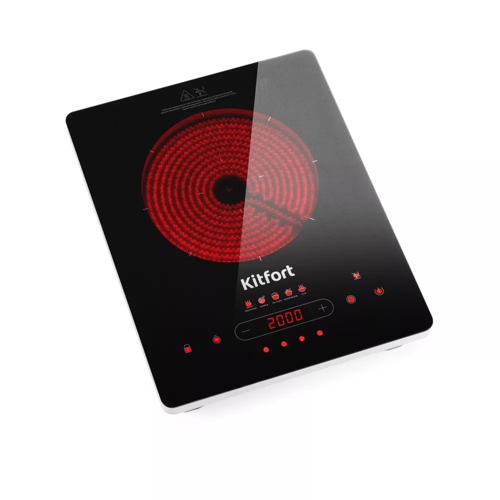 Купить Плита компактная электрическая Kitfort КТ-153 серебристый  5353276. Характеристики, отзывы и цены в Донецке