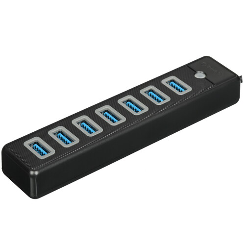 Купить USB-разветвитель ORICO PW7U-C3-015-BK-EP  5471118. Характеристики, отзывы и цены в Донецке