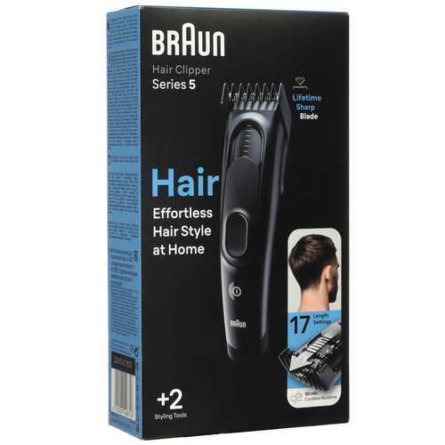 Купить Машинка для стрижки Braun HC5330 черный  5490006. Характеристики, отзывы и цены в Донецке