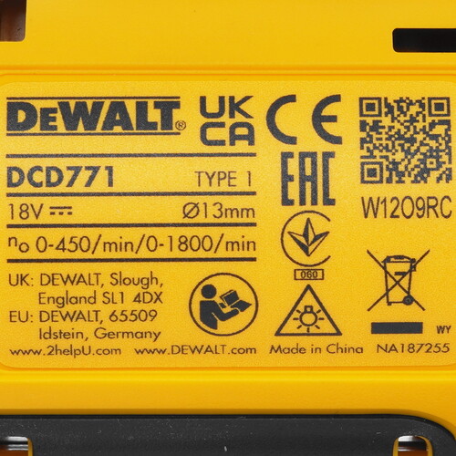 Купить Дрель-шуруповерт DeWalt DCD771C2 XR FLEXVOLТ 18/54V  5427197. Характеристики, отзывы и цены в Донецке