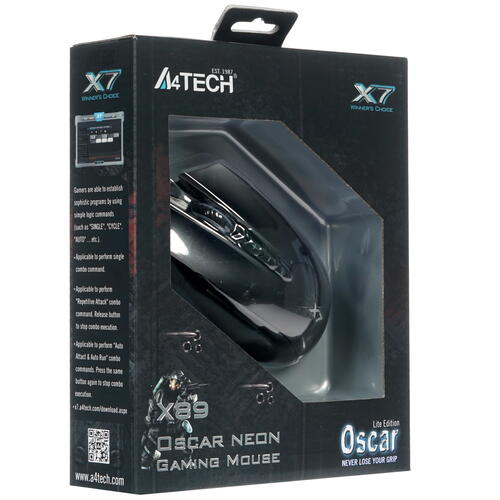 Купить Мышь проводная A4Tech X89  черный  1391609. Характеристики, отзывы и цены в Донецке