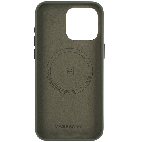 Купить Накладка  Magssory Eco Leather Case для Apple iPhone 15 Pro Max зеленый  9265538. Характеристики, отзывы и цены в Донецке