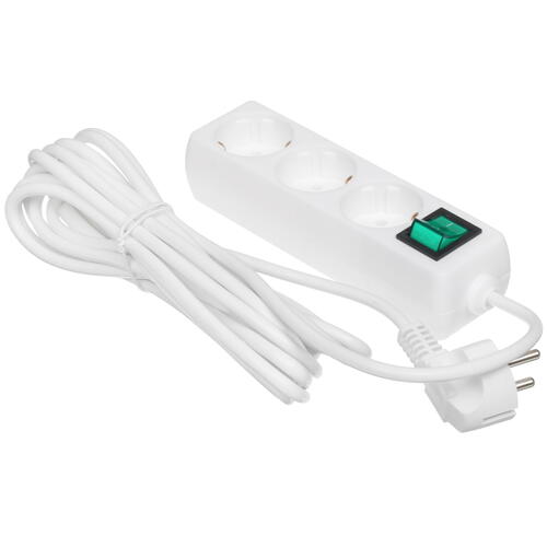 Купить Удлинитель DEXP Ground 350W белый  5080434. Характеристики, отзывы и цены в Донецке