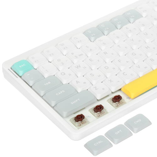 Купить Клавиатура проводная + беспроводная Nuphy AIR75v2 [AIR75v2-IW-3]  5449727. Характеристики, отзывы и цены в Донецке