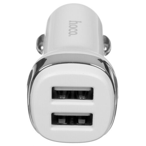 Купить Автомобильное ЗУ Hoco Z40 белый  9237902. Характеристики, отзывы и цены в Донецке