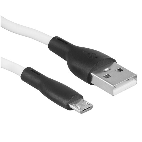 Купить Кабель круглый Perfeo micro USB - USB 2.0 Type-A белый 1 м  9173179. Характеристики, отзывы и цены в Донецке