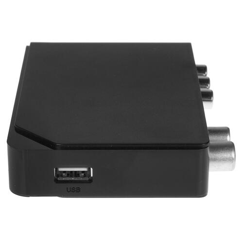 Купить Приставка для цифрового ТВ Hyundai H-DVB200 черный  4781787. Характеристики, отзывы и цены в Донецке