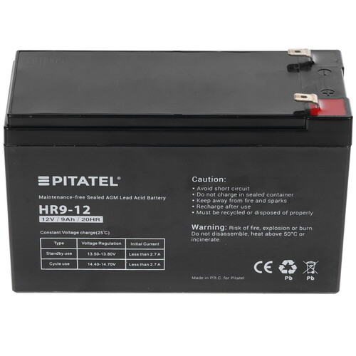 Купить Аккумуляторная батарея для ИБП Pitatel HR9-12  8151422. Характеристики, отзывы и цены в Донецке