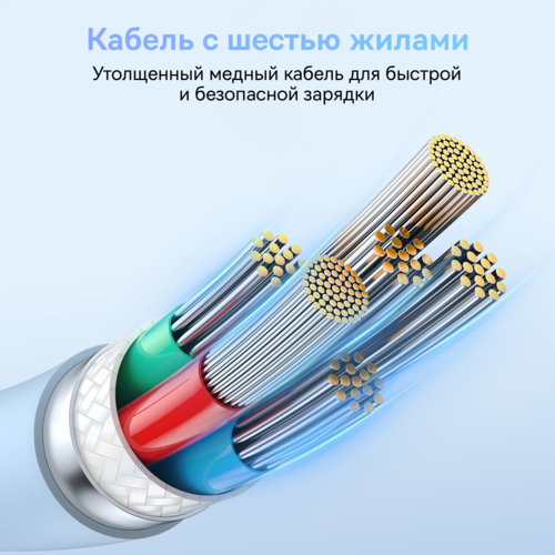 Купить Кабель круглый Baseus USB Type-C - USB Type-C голубой 2 м  5495757. Характеристики, отзывы и цены в Донецке
