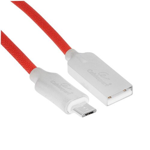 Купить Кабель круглый Cablexpert micro USB - USB 2.0 Type-A красный 1 м  5485509. Характеристики, отзывы и цены в Донецке