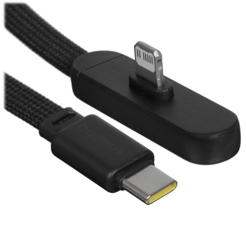 Купить Кабель плоский Baseus Lightning 8-pin - USB Type-C черный 2 м  5627697. Характеристики, отзывы и цены в Донецке