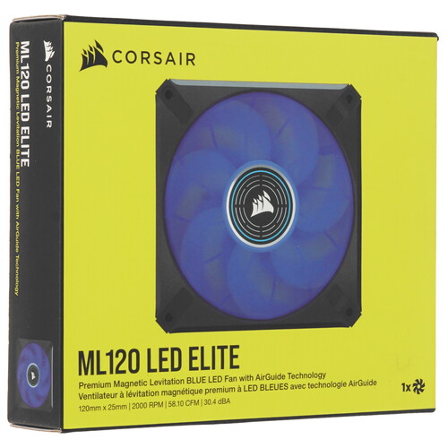 Купить Вентилятор Corsair ML120 LED ELITE  5610079. Характеристики, отзывы и цены в Донецке