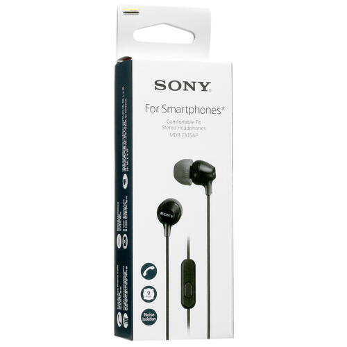 Купить Проводные наушники Sony MDR-EX15APB черный  5051247. Характеристики, отзывы и цены в Донецке