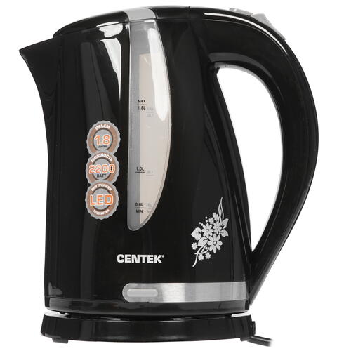 Купить Электрочайник Centek CT-0040 черный  1113424. Характеристики, отзывы и цены в Донецке