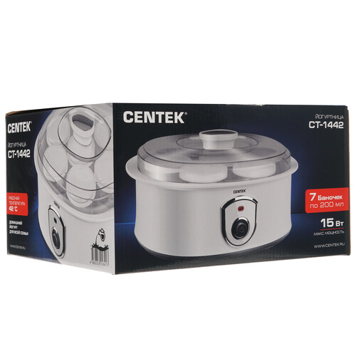 Купить Йогуртница Centek CT-1442 белый  8191927. Характеристики, отзывы и цены в Донецке
