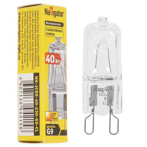 Купить Лампа галогенная Navigator 94 215 JCD9 40W clear  9114162. Характеристики, отзывы и цены в Донецке