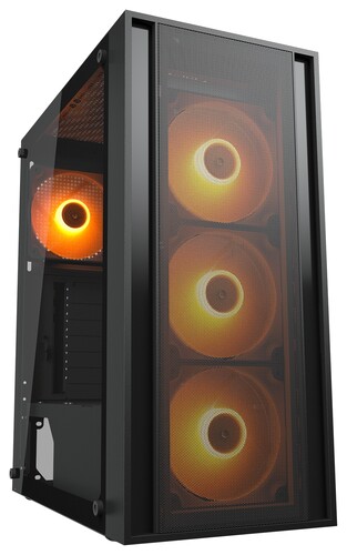 Купить Корпус Cougar MX160 ARGB [MX160 ARGB Black] черный  5623365. Характеристики, отзывы и цены в Донецке