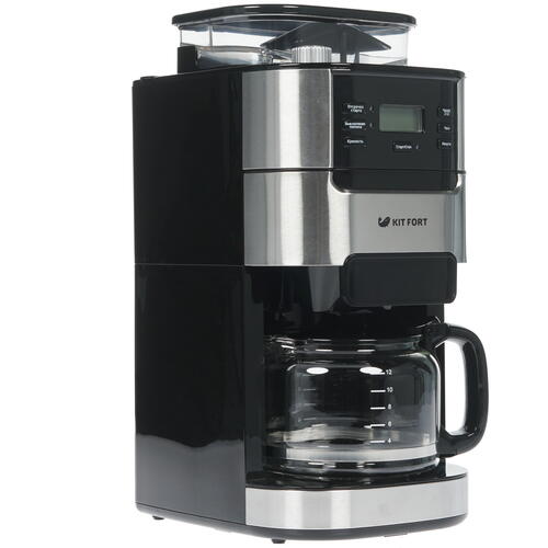 Купить Кофеварка капельная Kitfort KT-720 черный  8134611. Характеристики, отзывы и цены в Донецке