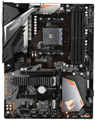 Купить Материнская плата GIGABYTE B450 AORUS ELITE V2  4755335. Характеристики, отзывы и цены в Донецке