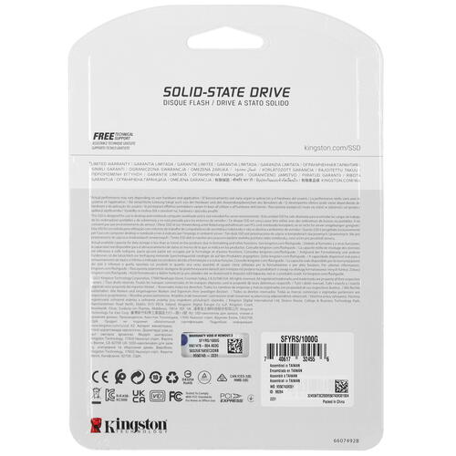 Купить 1000 ГБ M.2 NVMe накопитель Kingston FURY Renegade [SFYRS/1000G]  5079380. Характеристики, отзывы и цены в Донецке