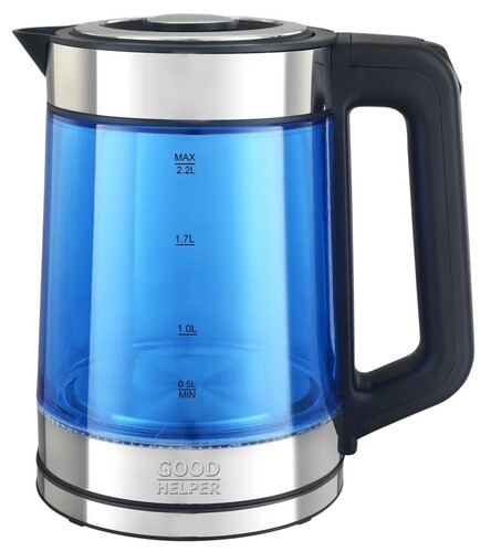 Купить Электрочайник Goodhelper KPG-2201 синий  9304900. Характеристики, отзывы и цены в Донецке