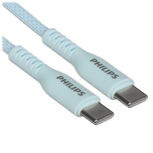 Купить Кабель круглый PHILIPS USB Type-C - USB Type-C синий 1.2 м  5492644. Характеристики, отзывы и цены в Донецке