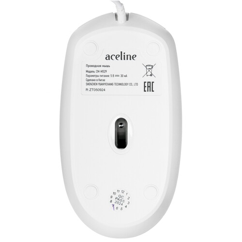 Купить Мышь проводная Aceline CM-M529WT Silent  белый  5460387. Характеристики, отзывы и цены в Донецке
