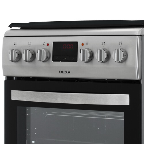 Купить Комбинированная плита DEXP M35-1SLV серебристый  9098496. Характеристики, отзывы и цены в Донецке