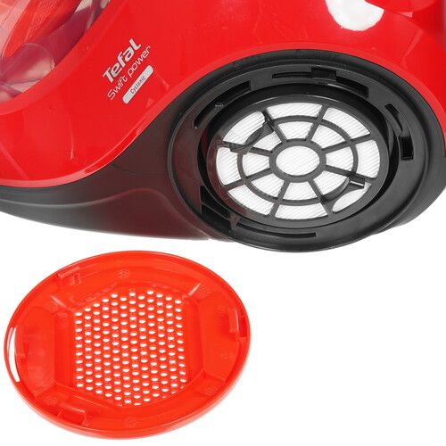 Купить Пылесос Tefal Swift Power Cyclonic TW2913EA красный  8199289. Характеристики, отзывы и цены в Донецке