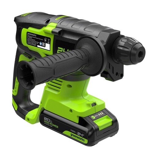 Купить Перфоратор GreenWorks GD24SDS2 24V  9305449. Характеристики, отзывы и цены в Донецке