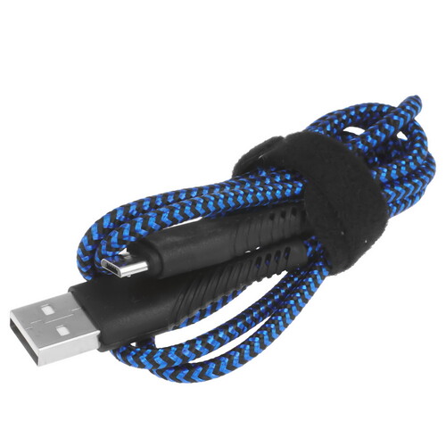 Купить Кабель круглый BoraSCO micro USB - USB 2.0 Type-A синий 1 м  5614069. Характеристики, отзывы и цены в Донецке