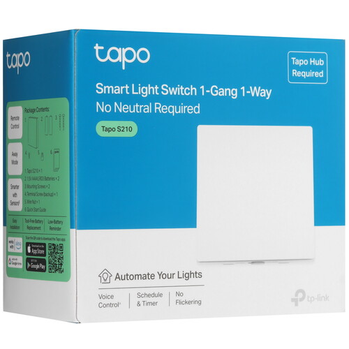 Купить Умный выключатель TP-Link Tapo S210  5630605. Характеристики, отзывы и цены в Донецке