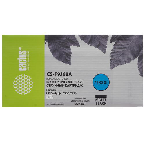 Купить Картридж Cactus CS-F9J68A черный матовый  9910470. Характеристики, отзывы и цены в Донецке